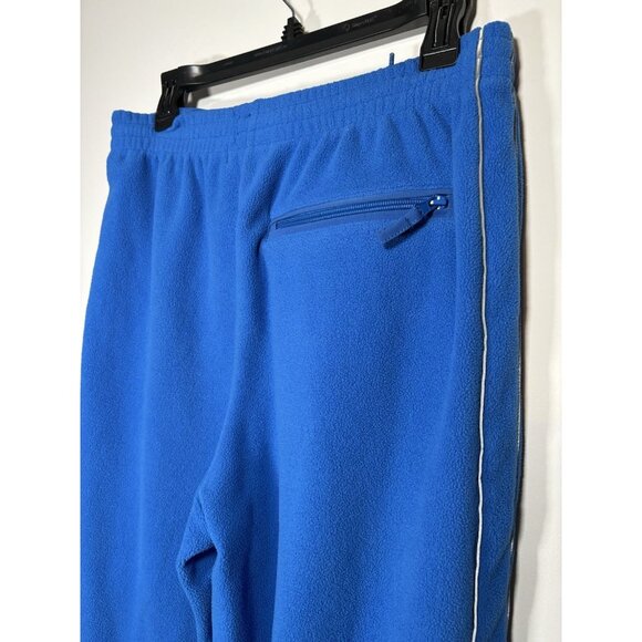 URBAN OUTFITTERS Dewy Polar Fleece Bright Blue Athletic Winter Joggers Medium - Picture 5 of 8